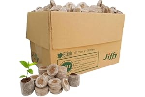 Elixir Gardens Jiffy Seed Starter Pellets for Propagation & Germination | 41mm x 200