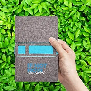 Doodle Swift Steps Premium Soft Bound Faux Leather Executive Notebook Diary 2022 (A5,80 GSM,192 Undated Ruled Pages) Eco-Friendly Gift