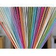 PINDIA Polyresin Decorative String Thread Room Door Curtain, 7x3.6ft, Multicolour, Set of 2 (CRTSTRING005PC2)