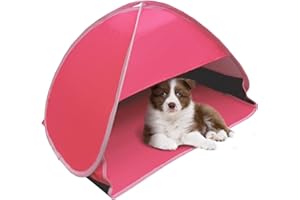 HACRAHO Tente de plage pop-up - 1 lot de mini pare-soleil de plage - Anti-UV - Coupe-vent - Tente de camping et pique-nique - Pour famille - Camping - Pique-nique - Banc de pêche - Rose rouge