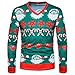 Produktbild Ugly Christmas Sweater Herren UFODB Männer Pullover Basic Winter Weihnachten Weihnachtspullover 3D Print Langarm Mode Sweatjacke Sportjacke Outwear