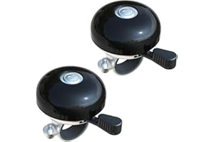 Greallthy Timbre de Bicicleta Retro y Robusto, Ruidoso para Bicicleta, Bonito Color, Resistente a la corrosión e Impermeable para manillares de 22,2 a 28,6 mm.