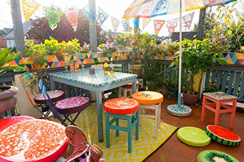 SANDINI Sitzkissen/ Obstkissen/ Fruchtkissen/ 3D-Dekokissen mit Fotodruck – GROSSE AUSWAHL – Hochwertige Sitzauflage/ Sitzkissen für Stühle, Hocker, Bänke oder Sessel – Eyecatcher für Garten/ Terrasse/ Wohnräume – Dekoration/ Geschenk/ Geschenkidee – ca. 38 x 6 cm - 6
