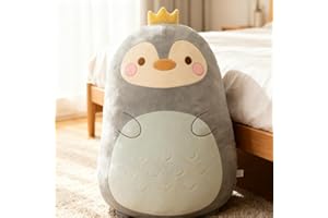 Gisqis Pinguino Peluche Cuscino Lungo Doudou Pinguini Pillow Peluches Kawaii Peluche Animali Cuscini Peluches Pupazzo Pupazzi Compleanno Regalo Ragazza Bambina Neonati