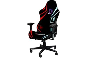 Tufkiss 3D Printing Rivestimento Per Sedia Da Gioco, 4 Pezzi Copertura Per Sedia Da Gaming Braccioli Schienale Della Sedia Da Ufficio Coprisedia Da Gaming Elasticizzata, (Nessuna Sedia) (D)