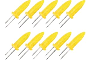 DAIUNI Maiskolbenspieße, Maiskolben Halter, Edelstahl Maishalter Maiskolben Nadel, Für Hausmannskost Grillen Partys Weihnachtsfeiern Grillen im Freien, 10 pcs.