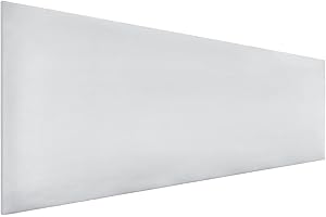 DHOME Cabecero de Polipiel o Tela AQUALINE Liso cabeceros Cabezal tapizado Cama Lujo (Polipiel A.Blanco, 145cm (Camas 120/135/140))