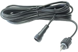 Arnusa 12V Verlängerungskabel IP44 für Springbrunnen Pumpe, LED-Beleuchtung, Lichterkette etc (10 Meter)