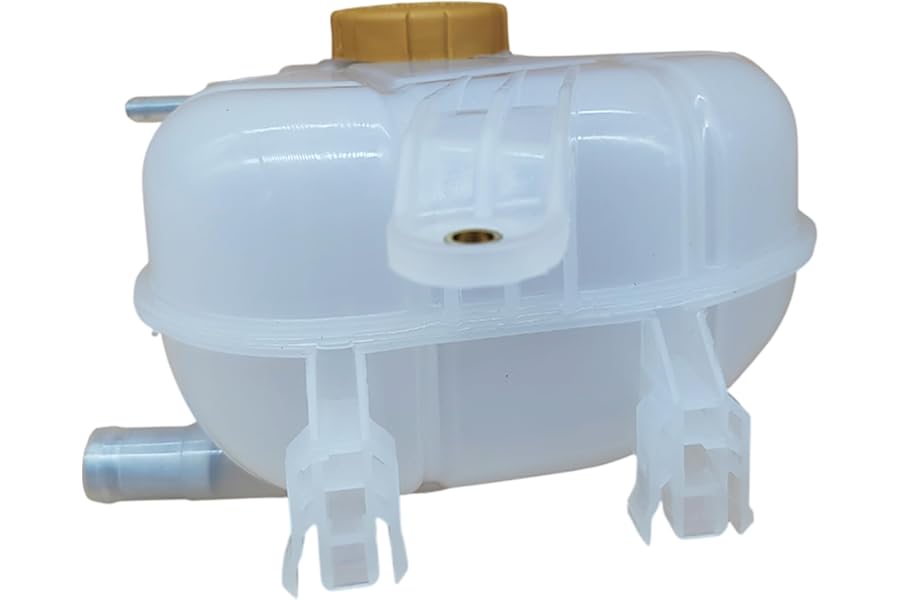D2P Front Axle Radiator Coolant Expansion Tank Replacement | Compatible With 2005-2006 Vauxhall/Opel Corsa C 1.2, 2006-2014 Corsa Mk III 1.0, 1.2 Replaces 013312277