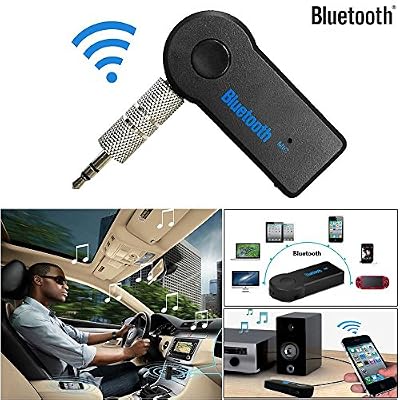 Covermason Mini Récepteur Audio Bluetooth sans fil 3,5 mm AUX Audio stéréo musique Accueil voiture récepteur adaptateur micro