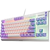 SteelSeries Apex 3 TKL RGB Suya ve Toza Dayanıklı T&uuml;rk&ccedil;e Gaming Klavye &ndash; Amethyst