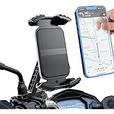 Apera MT27 Kilit Sistemli Ayna Bağlantılı Motosiklet Telefon Tutucu Yatay ve Dikey Kullanılır (MT27 Ayna Tutucu)