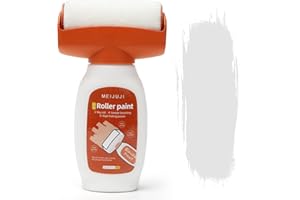 MIUUIPI Pintura de pared blanca, rodillo 2 en 1 para reparación de pared, rodillo con pasta reparadora de pared, 500 g, rodillo para reparar arañazos de pared, graffiti, manchas, grietas