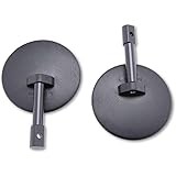 SHIN YO 301-077-100 Spiegelpaar für Lenkerende, E-geprüft, rund, Schwarz