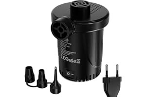 Pompa ad aria elettrica, Dr.meter, pompa ad aria elettrica per materasso ad aria con ugello d'aria, pompa elettrica per materasso gonfiabile, materasso ad aria, piscina, anello galleggiante, piscina