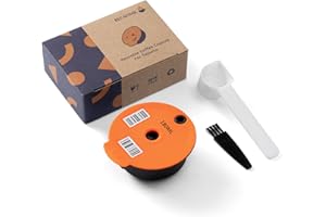 RECAFIMIL Filtro de café reutilizable, cápsulas de café recargables de 180 ml, cápsulas reutilizables de plástico PP para cafetera Bosch Tassimo accesorio