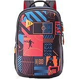 American Tourister Quad+ Polyester 3 Compartment Unisex Backpack (Multi-Coloured,Frsz)