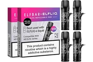 SURVIVAL BOYZ Elf Bar Elfliq Elfa Turbo Pods (1.1ohm x 2 Packs) - 2 Pack - Available in (0.8,1.1Ω), Compatible with Elfliq Elfa Turbo Pod Kit - No Nicotine