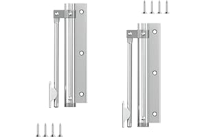 Qrity 2 PCS Door Closer, Aluminum Alloy Adjustable Automatic Door Closer, Automatic Spring Door Closer, Support Up to 25KG, for Commercial & Home
