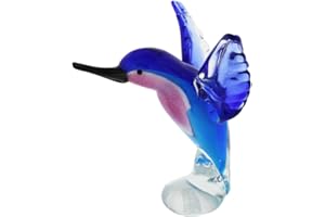 Juliana Objets d'art Glasfigur, Kolibri, Blau / Pink