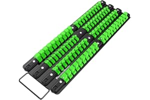 Precision Defined Portautensili portatile, 80 prese, 1/4" x 20 clip, 3/8" x 30 clip, 1/2" x 30 clip (verde)