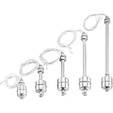 TuToy Stainless Steel Water Flow Tank Vertical Float Switch Liquid Sensor Level Controller - 75Mm