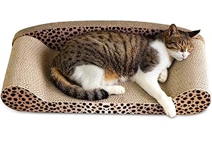 JIELE Rascador para gatos con forma de sofá, para rascar, dormir o divertirse