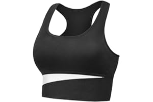 AUYAO Reggiseni Sportivi per Donna, Top Sportivi da Donna, Reggiseno Sportivo con Imbottito, Bra Sportivo Donna, Reggiseno per Ginnastica Yoga Fitness da Corsa