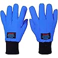 egowz Cryogenic Gloves Low Temperature LN2 Liquid Nitrogen Protective Gloves Cold Storage Safety Frozen Gloves (Blue Wrist Length/13)