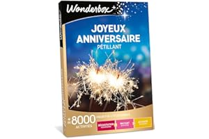 Wonderbox - Joyeux Anniversaire Pétillant - Coffret Cadeau - Idée Cadeau Multi Activités