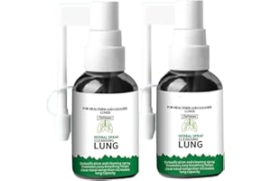 SALROAL 2PCS Herbal Spray Cleansing Lung - Respinature Herbal Lung Cleanse Mist, Lung Exerciser for Healthier and Cleaner Lungs, Powerful Lung Support, Natural Respiratory Cleanse & Breathe Spray - 20ml