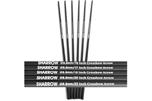HNZMDY 12x Archery Carbon Crossbow Bolts 20inch 22inch Crossbow Arrows Shaft 16 inch 17 inch 18inch Hunting Arrows Shaft for Crossbow Hunting