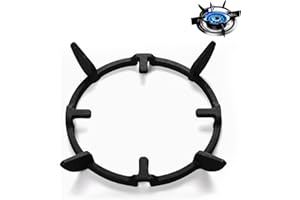 SCOUTTEEMO Cast Iron Ring Pan Support Stand, Universal Wok Ring for Gas Hob, Stove Ring Round Bottom Trivets Wok, Kitchen Accessories Wok Hob Cooking Pot for Gas Hobs and Cookers Wok Rack Fit Most Hobs