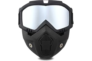 Motocicleta Gafas TAIZER Gafas Motocross Protección Máscara Facial Desmontables Gafas Ciclismo Casco Gafas Esquí Gafas Carreras Riding Paintball Anti-arañazos Gafas para Mujeres Hombres