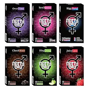 NOTTY BOY HONEYMOON COMBO SET CONDOMS FOR MEN - 60 COUNT