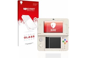 upscreen Panzerfolie Schutzfolie für Nintendo New 3DS - Schutz-Glas [Klar, 9H Kratzfest, Anti-Fingerprint]