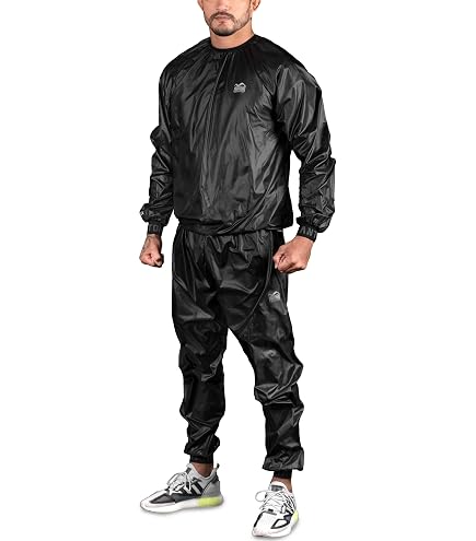 Combinaison De Sauna Tianbi – PVC Noir, XXL, Imperméable, Coupe-vent, Pour Perte De Poids Et Sport
