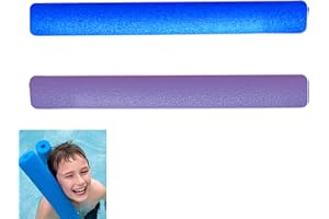 TOOLO Rianpesn 2 PezziTagliatelle Da Piscina | Bastone In Schiuma Per Piscina | Swim Noodle Aiuto Al Galleggiamento | Tagliatelle Di Schiuma Brillante Per Progetti Di Nuoto, Galleggianti E Artigianali