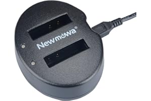 Newmowa Dual USB Charger for Nikon EN-EL12 and Nikon Coolpix AW100 AW100s AW110 AW110s AW120 P330 P340 S310 S70 S610 S620 S630 S640 S800c S1000pj S1100pj S1200pj S6000 S6100 S6150 S6200