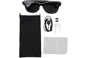 Tnfeeon Gafas Inteligentes de IA, Video de 800W Cámara 8MP, Gafas Inteligentes con Cámara y Bluetooth, IA para Llamadas y Musi, Protección UV, Ropa Antiadhal (Gafas de Sol)