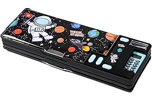 LilyBeauty Pop Up Estuche Multifuncional para Niñas y Niños, Linda Caja de Lápices con Dibujos Animados, Organizador de Artículos de Papelería, Sacapuntas, Planificador, Material Escolar para Niños