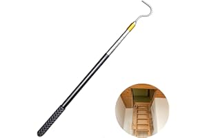 CHAOTEMAI Telescopic Clothes Rail Can Be Extended to 148 cm Roof Hook Clothes Hook Rail with Hooks Telescopic Rod with Hooks Awning Boat Hook for Pool Robot Awning Opener Motorhomes