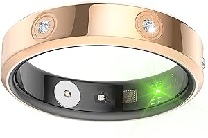 findtime Smart Ring Women Fitness Ring Pedometer Heart Rate Monitor Sleep Tracker Step Counter Fitness Tracker for Sports Time, Distance, Calories Compatible with Android iOS