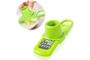 MWELLEWM Garlic Grinder,Garlic Press Garlic Mincer, Garlic Colour Chopper, Kitchen Utensils(Green)