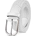 TANGCHAO Mens Belt,Elastic Braided Belt Unisex Men Women Braided Elastic Stretch Woven Belt 33mm(1.25") Multi Colours