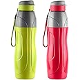 Cello Puro Sports Plastic Water Bottle Set, 900ml, Set of 2, Assorted