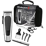 Remington Haarschneidemaschine Profi Classic (selbstschärfende Edelstahlklingen, Klingeneinstellhebel, 8 Aufsteckkämme, Aufbe