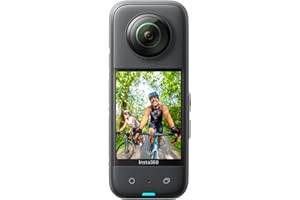 Insta360 X3 z oficjalnym zestawem naklejek - kamera sportowa 360 wodoodporna z czujnikami 1/2" 48 MP, aktywny HDR 360 wideo 5,7 K, zdjęcie 360 72 MP, pojedynczy obiektyw 4K, stabilizacja