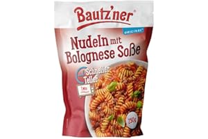 ‎BAUTZ'NER Bautz´ner - Schneller Teller – Nudeln mit Bolognese Soße - 250g