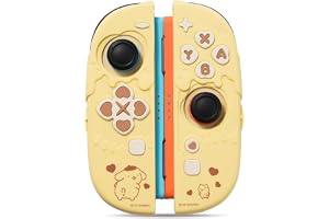 Kuitmor Protective Shell Compatible with Joy con of Switch 2 2025 Model Controller, Soft Silicone Cover Case, Anti-Scratch Protective Case for Switch 2 (Yellow)